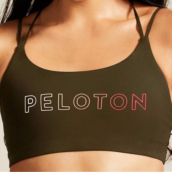 - Peloton ‘Speed Up’ Strappy Olive Sports Bra SZ M! EUC! - Picture 1 of 16